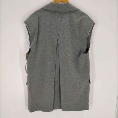 メゾンスペシャル MAISON SPECIAL Back Slit Cut o ff Over Gilet レディース FREE