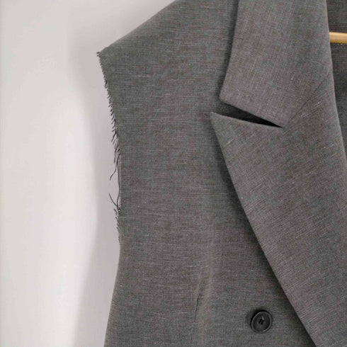 メゾンスペシャル MAISON SPECIAL Back Slit Cut o ff Over Gilet レディース FREE