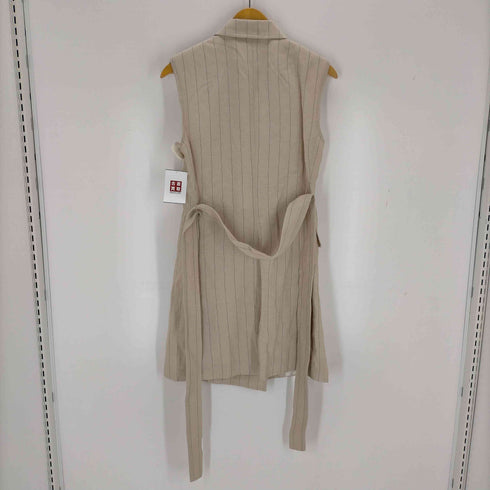 エイチアンドエム H&M リネンブレンド ロングベスト レディース import:S