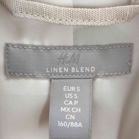 エイチアンドエム H&M リネンブレンド ロングベスト レディース import:S