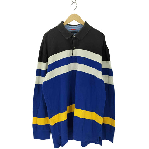 トミーヒルフィガー TOMMY HILFIGER L/S鹿の子ポロシャツ メンズ import:XXL
