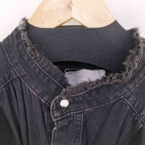 ファッチーズ FACCIES ノーカラー コットンシャツ メンズ
