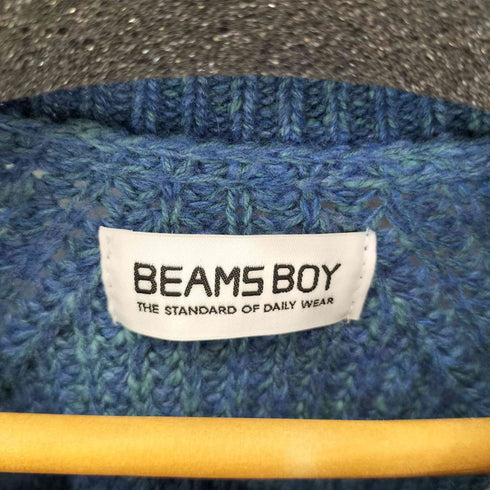 ビームスボーイ BEAMS BOY 22AW エルボー パッチ カーディガン レディース