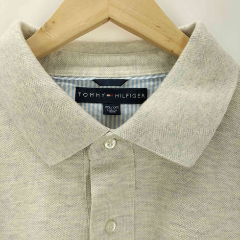トミーヒルフィガー TOMMY HILFIGER L/S鹿の子ポロシャツ メンズ import:XXL
