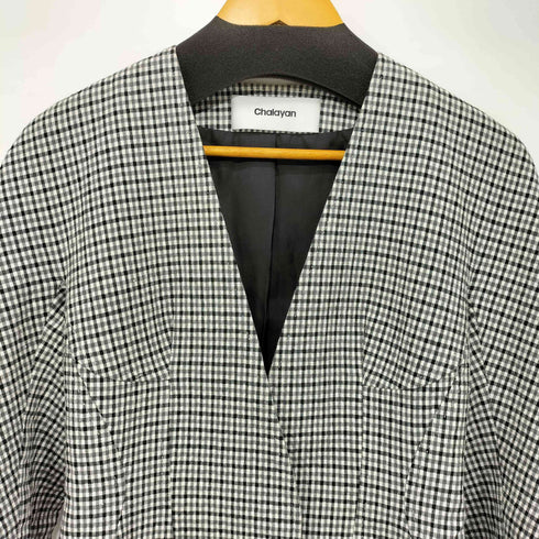 Chalayan ギンガムチェック リネン混 テーラードジャケット レディース JPN:40