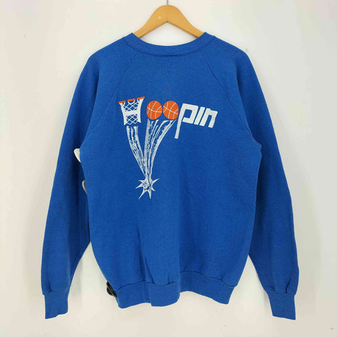 フルーツオブザルーム FRUIT OF THE LOOM 90S USA製 HOOPIN ダンク バスケットボール 発砲プリント ラグランスリーブ スウェット メンズ import:XL