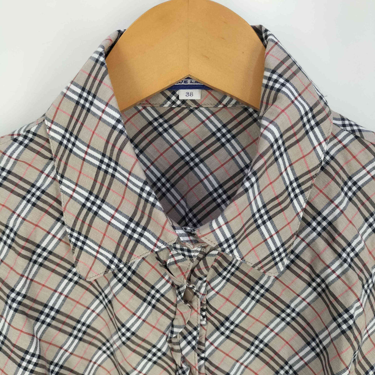 バーバリーブルーレーベル BURBERRY BLUE LABEL ロゴ刺繍 ノバチェック 