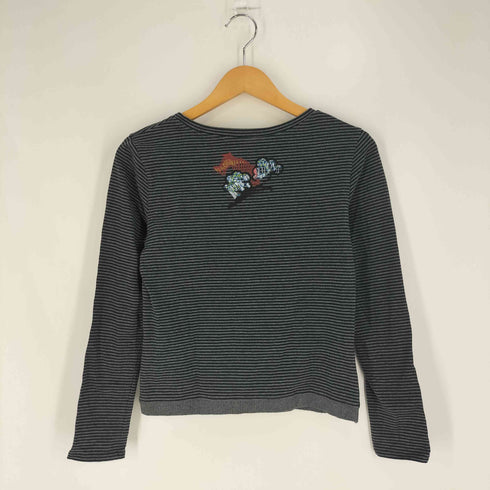 ヒロココシノ HIROKO KOSHINO TRUNK Y2K ストレッチ ボーダー Tシャツ レディース 38