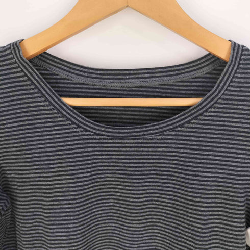 ヒロココシノ HIROKO KOSHINO TRUNK Y2K ストレッチ ボーダー Tシャツ レディース 38