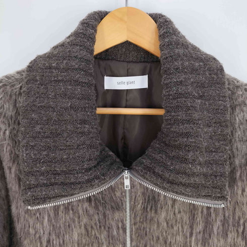 selle glant MELANGE SHAGGY DOUBLE ZIP BLOUSON メランジシャギーダブルジップブルゾン メンズ JPN:M