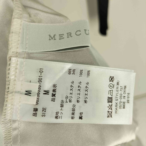 マーキュリーデュオ MERCURYDUO 23AW ニット ドッキング トワルト ジュイ ワンピース レディース JPN:M