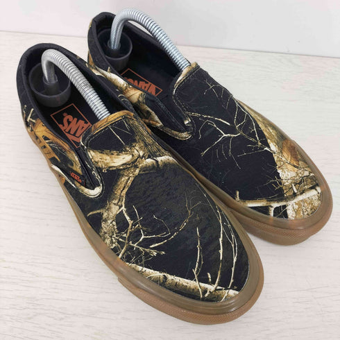 バンズ VANS Realtree Classic Slip-On Black Gum リアルツリー柄 クラシック スリッポン メンズ JPN:26