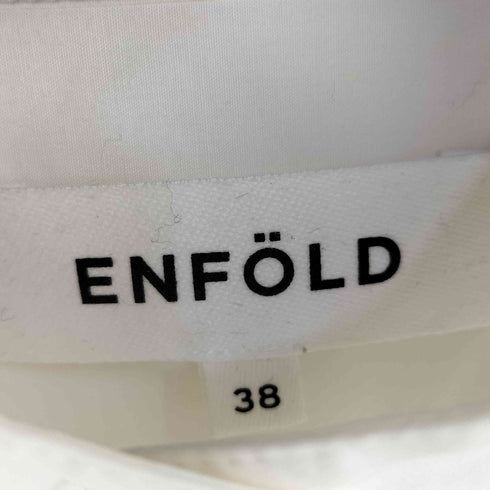 エンフォルド ENFOLD エンフォルド ドッキングノーカラーシャツブラウス レディース JPN:38