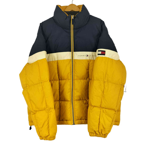 トミージーンズ tommy jeans 00s ロゴプリント ダウンジャケット メンズ import:XXL