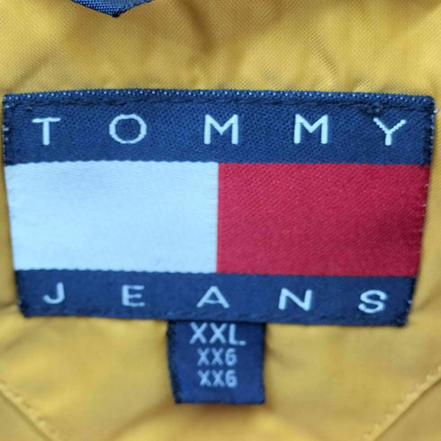 トミージーンズ tommy jeans 00s ロゴプリント ダウンジャケット メンズ import:XXL