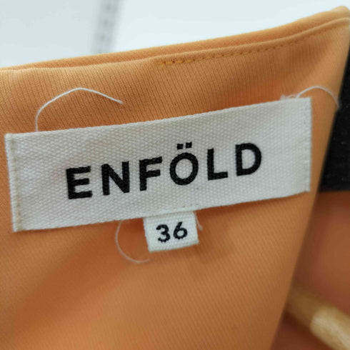 エンフォルド ENFOLD ツイル2faceアシメワンピース レディース JPN:36