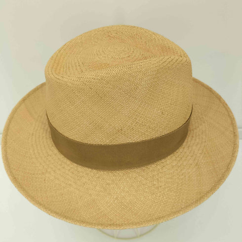 GENUINE PANAMAHAT エクアドル製 HANDWOVEN PANAMAHAT 麦わら パナマハット メンズ M 57-58