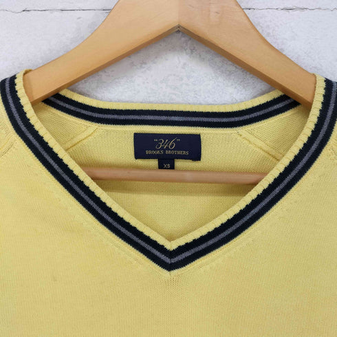 ブルックスブラザーズ 346 BROOKS BROTHERS コットンVネックカレッジニット レディース XS