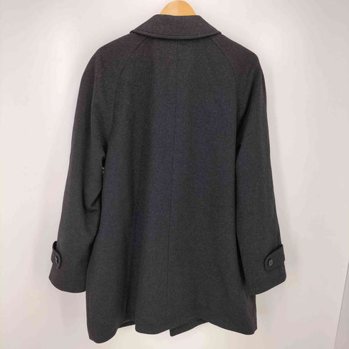 ダーバン DURBAN カシミヤ100 比翼 ステンカラーコート メンズ import:M