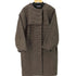 eaphi NO COLLAR WOOL CHECK COAT レディース
