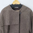 eaphi NO COLLAR WOOL CHECK COAT レディース