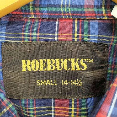 シアーズローバックス SEARS ROEBUCKS 70~80S チェック柄ウエスタンシャツ メンズ 14-14 1/2
