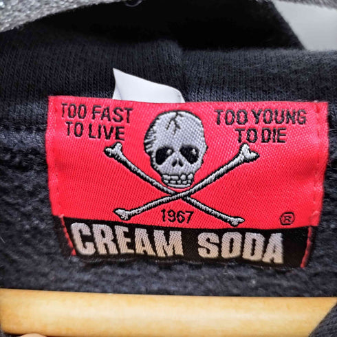 クリームソーダ CREAM SODA フロントロゴプリントプルオーバーパーカー メンズ