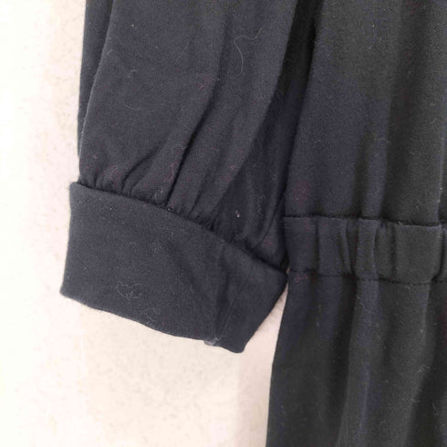 バーバリーブラックレーベル BURBERRY BLACK LABEL チェックパイピングウエストマークハーフボタンブラウス レディース 38