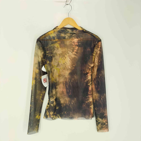 ザラ ZARA 総柄 シースルートップス メンズ JPN:L
