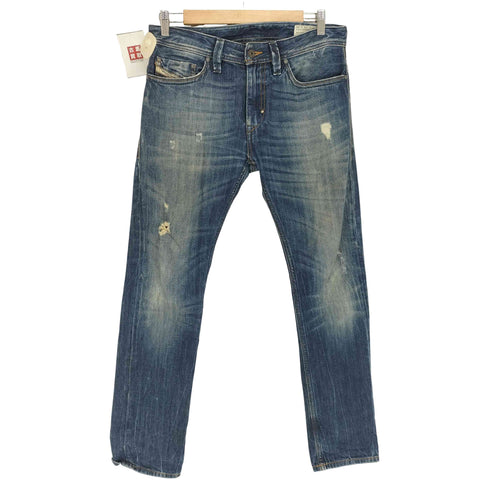 ディーゼル DIESEL THANAZ ダメージ加工デニムパンツ メンズ W28L30