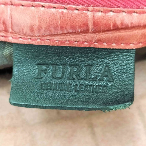 フルラ FURLA クロコ型押し レザー トートバッグ レディース
