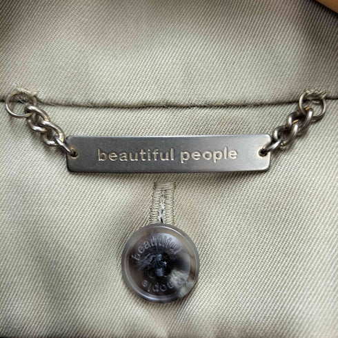 ビューティフルピープル beautiful people レオパード ライナー付き トレンチコート チンスト レディース 130