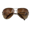 ジャックローズ JACKROSE Aviator アビエーター ティアドロップ シルバー ゴールド レンズ サングラス メンズ
