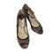ジミーチュウ JIMMY CHOO パイソン柄 オープントゥ―パンプス レディース EUR:38
