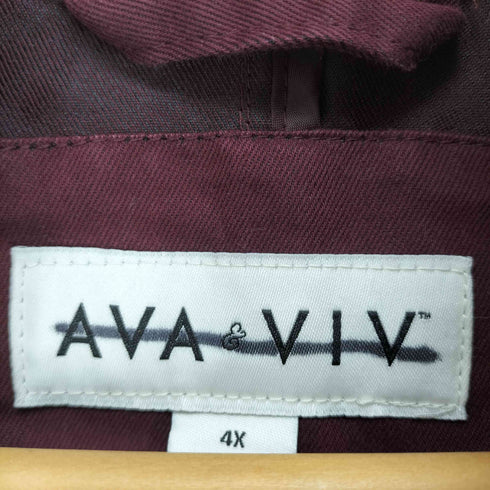 ava & viv ビッグサイズスタンドカラーコート レディース 4x