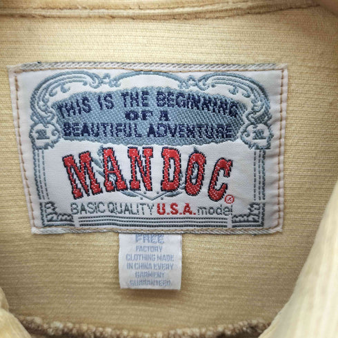 MANDOC バック刺繍 ウェスタン ヨーク ポケット コーデュロイ L/S シャツ メンズ FREE