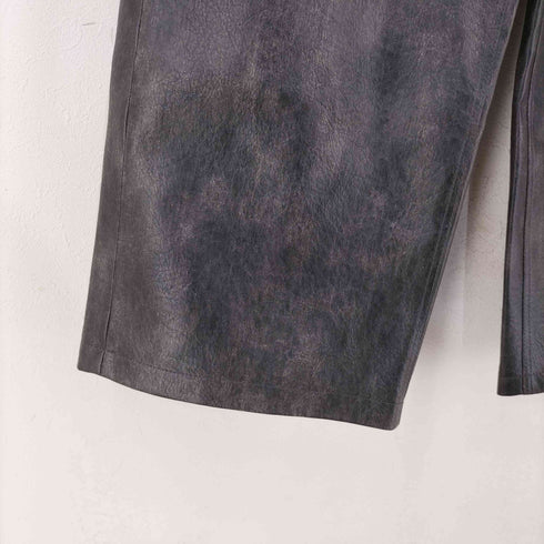 メゾンスペシャル MAISON SPECIAL Cocoon Wide Silhouette Vegan Leather Pants メンズ FR:36-38