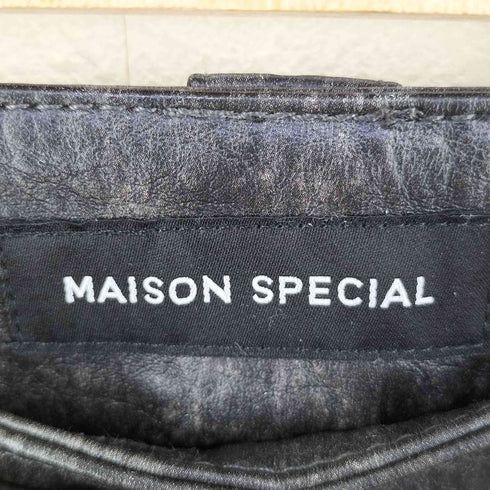 メゾンスペシャル MAISON SPECIAL Cocoon Wide Silhouette Vegan Leather Pants メンズ FR:36-38