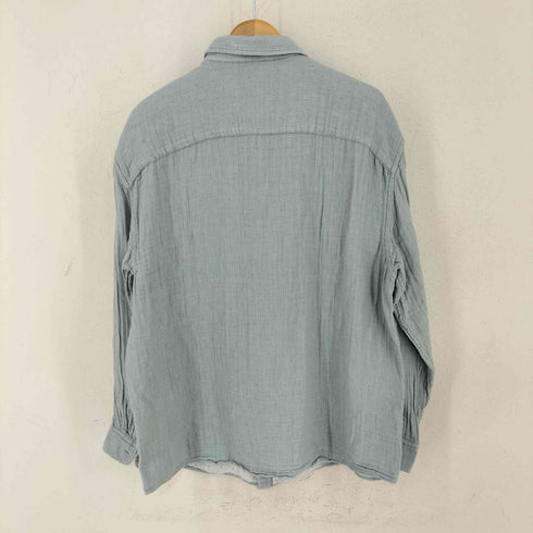 バナナリパブリック BANANA REPUBLIC OVER SIZED FIT ヘリンボーン織 ガーゼシャツ メンズ import:L