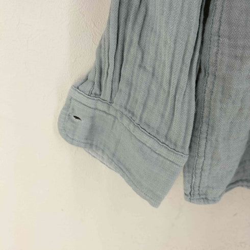 バナナリパブリック BANANA REPUBLIC OVER SIZED FIT ヘリンボーン織 ガーゼシャツ メンズ import:L