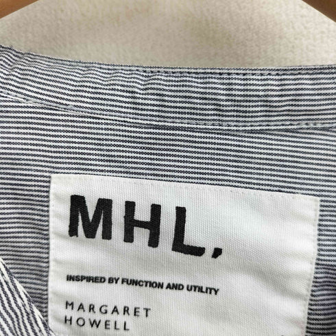 エムエイチエル MHL. バンドカラーストライプシャツ メンズ JPN:L