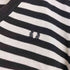 フレッドペリー FRED PERRY Vネック ボーダー コットン ナイロン 長袖 ニット レディース US:6