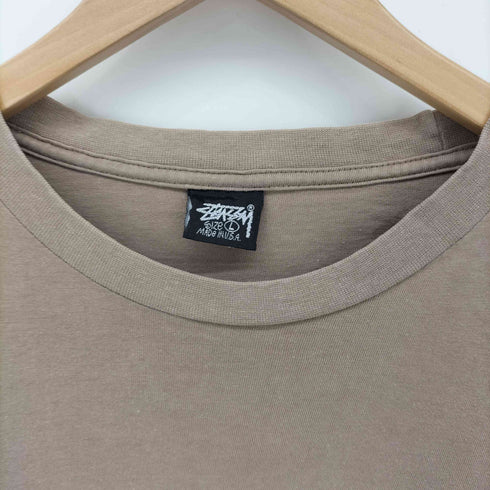 ステューシー Stussy 90S USA製 ハイビスカス SSリンクロゴ プリント S/S Tシャツ メンズ import:L