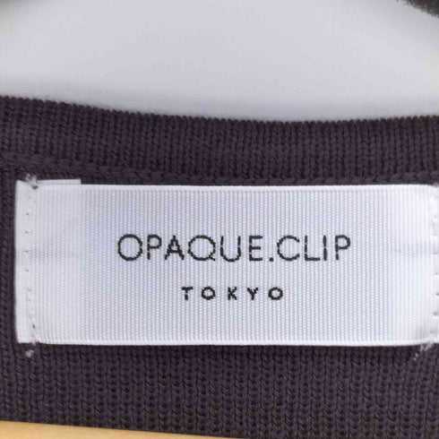 オペークドットクリップ OPAQUE.CLIP シルキーウールMIX Vネックニット レディース JPN:M