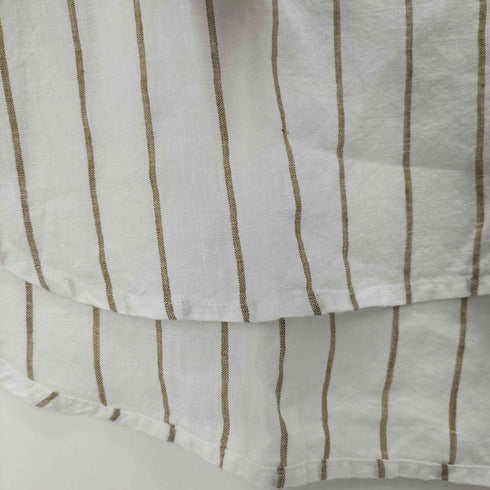 バナナリパブリック BANANA REPUBLIC ボーダー柄L/S ビックシャツ レディース import:M
