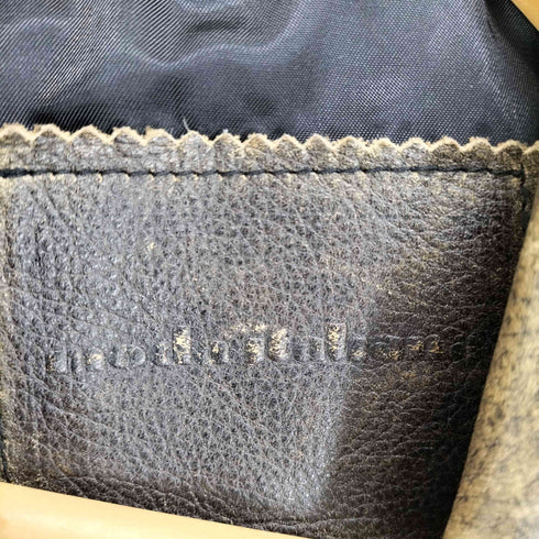 MODA ITALIANA カウレザージップブルゾン メンズ L