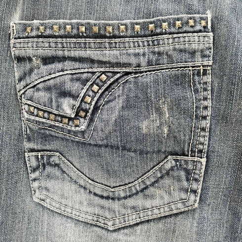 ペレペレ pelle pelle y2k スタッズ バギーデニム メンズ W42 L34