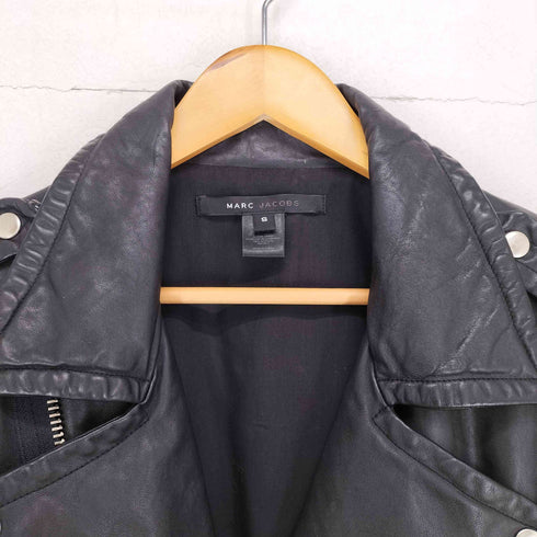 マークジェイコブス MARC JACOBS カウレザーダブルライダースジャケット メンズ S