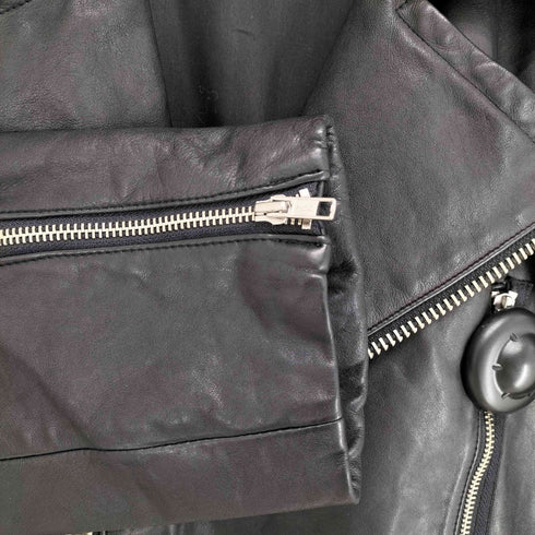 マークジェイコブス MARC JACOBS カウレザーダブルライダースジャケット メンズ S