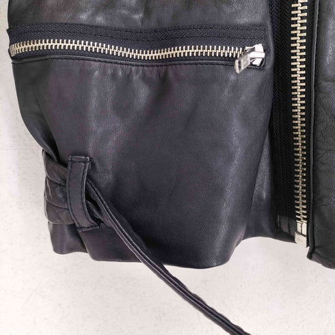 マークジェイコブス MARC JACOBS カウレザーダブルライダースジャケット メンズ S